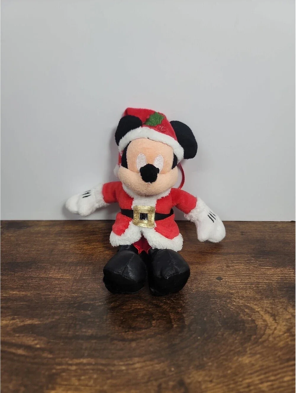 Disney Parks Christmas Mickey Mouse Plush Ornament